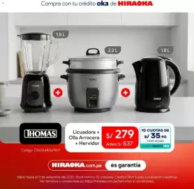 Catálogo Hiraoka Página 6: Thomas licuadora olla arrocera hervidor €279,00