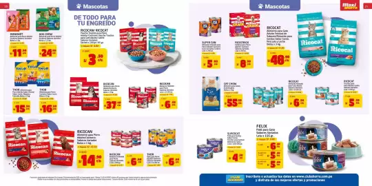 Catálogo MaxiAhorro Página 11: Thor alimento para perro adulto sabor clasico/sabor carne, higado y cereales €15,50