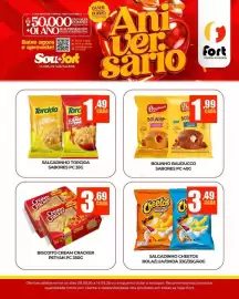 Catálogo Fort Supermercados semana 37 Página 5: Salgadinho torcida sabores pc €1,49, Bolinho Bauducco sabores €1,99