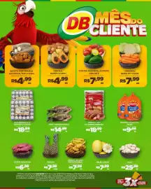 Catálogo DB Supermercados Página 1: Ovos branco tp a são pedro €18,99, Melão comum €7,99