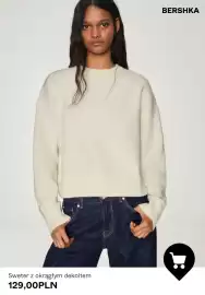 Bershka gazetka tydzień 37 Strona 3: Sweter z okrągłym dekoltem Bershka €129,00