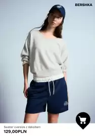 Bershka gazetka tydzień 37 Strona 9: Sweter oversize z dekoltem Bershka €129,00