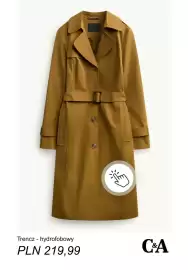 C&A gazetka tydzień 37 Strona 3: Trencz hydrofobowy C & A €219,99