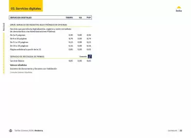 Folleto Correos Página 22