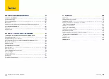 Folleto Correos Página 3
