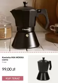 Homla gazetka tydzień 37 Strona 6: Kawiarka Mia Mokka czarna 6 cups Homla €99,00