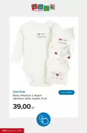 Smyk gazetka Strona 9: Body chłopięce z długim rękawem białe 4-pak Cool Club €39,00