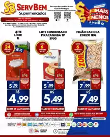 Catálogo ServBem Página 4: Feijão carioca zorzo €7,49, Leite condensado piracanjuba tp €5,49