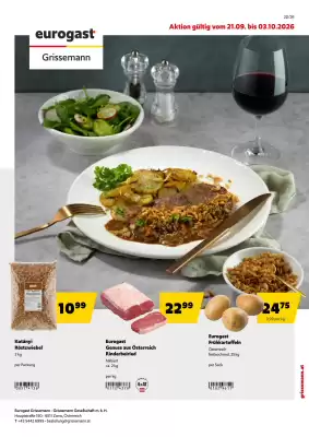 Eurogast Grissemann Flugblatt (gültig bis 3-10)
