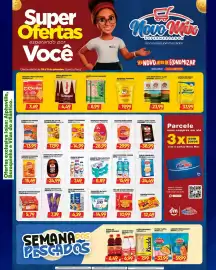 Encarte Novo Mix semana 37 Página 3: Iogurte polpa batavo pense zero sabores €8,89, Azeite de dendê kidendê €6,49