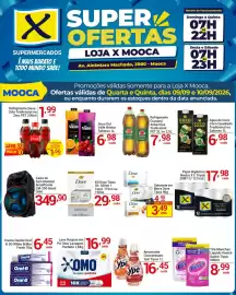 Folheto X Supermercados Página 3: Refrigerante Coca-Cola Tradicional ou Zero PET €1,66