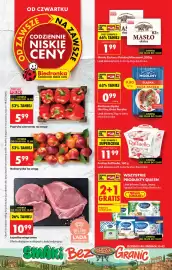 Biedronka gazetka tydzień 37 Strona 1: Papryka czerwona na wagę €5,99, Praliny Raffaello €11,99