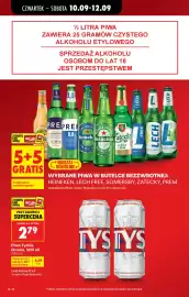Biedronka gazetka tydzień 37 Strona 14: Żel pod prysznic LAQ €11,00, Queen MEGA SWEEP