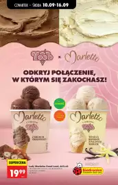 Biedronka gazetka tydzień 37 Strona 73: Lody Marletto Good Lood z kremem choconoot €19,99