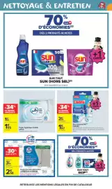 Catalogue Carrefour Market | LE MOIS MONOPOLY page 17: CANARD Bloc nettoyant WC €1,97, Sun Liquide rinçage