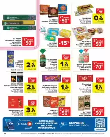 Folleto Carrefour Market Página 14: Lindt - tabletas chocolate negro excellence sabores €4,39