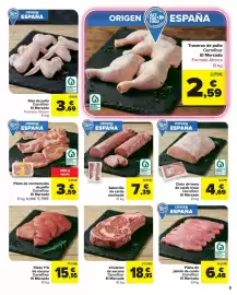 Folleto Carrefour Market Página 5: Carrefour - traseros de pollo €2,59, Carrefour - filete 1aa de vacuno el mercado €15,95