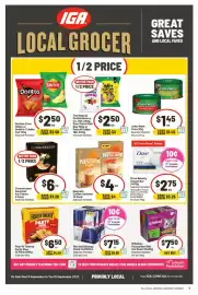 IGA catalogue week 37 Page 1: Doritos Corn Chips or Smith’s Crinkle Cut 170g Selected Varieties €2,50