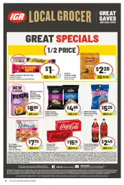 IGA catalogue week 37 Page 2: Coca-Cola Zero Sugar €15,15, Allen's Freckles €5,25
