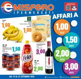 Volantino Emisfero Pagina 1: Barilla ragù bolognese €1,50, Banane €1,00