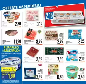 Volantino Emisfero Pagina 18: Cannelli francobolli di guanciale stagionato €2,99, Mozzarella Selex di latte di bufala €2,99