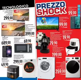 Volantino Emisfero Pagina 38: Microonde Candy Divo €69,90, TV 32" Staylux Smart TV €99,00
