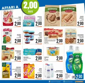 Volantino Emisfero Pagina 9: Kellogg's barrette mandorle e cioccolato, mandorle e frutta, mandorle miele e semi €2,00