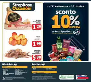 Volantino Deco Maxistore Pagina 28: Gambero rosa €5,90, Nettarine gialle €1,99