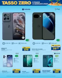 Volantino Euronics Bruno Pagina 10: Oppo A6 €239,00, Motorola Moto G57 Pantone Corsair €199,00