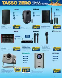 Volantino Euronics Bruno Pagina 35: Proel Playmix10 €129,99, Karma set5002 base ricevente con doppio microfono €54,99