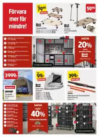 Jula reklamblad Sida 2: Handtag till transportplatta €59,90, Utvald garageinredning