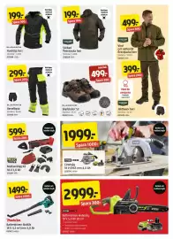 Jula reklamblad Sida 5: Skyddsskor S3, Medlemspris, Huvtröja herr €199,00