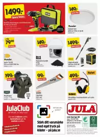 Jula reklamblad Sida 8: Regnkappa €199,00, Högtryckstvätt €1.499,00