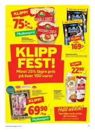 Stora Coop reklamblad vecka 38 Sida 11: Hushållsost/ Götene Hushållsost, Medlemspris, Färsk fläskkarré, Medlemspris