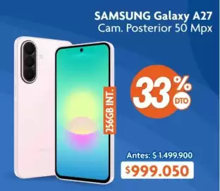 Catálogo Alkosto Página 4: Samsung - galaxy a27 cam. posterior 50 mpx €999.050,00