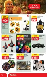 Auchan akciós újság hét 37 Oldal 12: HALLOWEEN SZEMGOLYÓ FÉNYFŰZÉR €2.999,00, ACTUEL LED HALLOWEEN LÁMPA €699,00