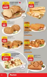 Auchan akciós újság hét 37 Oldal 6: Zsemle €99,00, Fokhagymás Baguette €369,00