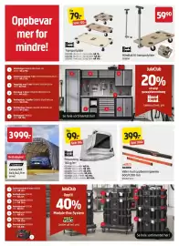 Jula kundeavis Side 2: Bahco vater med oppbevaringsveske 600/1200 mm €399,00, Hard Head Presenning €99,00
