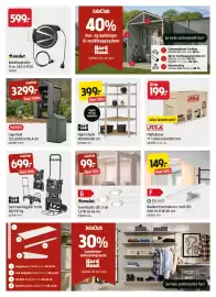 Jula kundeavis Side 3: Hard Head sammenleggbar tralle €699,00, Hard Head Hjørnehylle €399,00