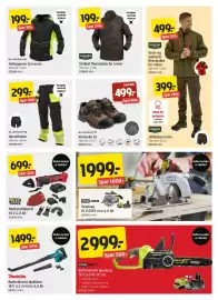 Jula kundeavis Side 5: MeeC Tools Multiverktøysett €699,00, Makita Batteridrevet løvblåser €1.499,00