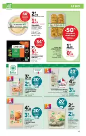 Catalogue Super U page 19: U BIO Saucisse sèche €3,68, GIRASOLI U BIO €2,39