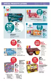 Catalogue Super U page 24: La Fermière Riz au Lait €2,97, Danette €1,28