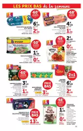Catalogue Super U page 33: Paul & Louise Rougail Saucisses et Riz €0,93, TULIP Délice de jambon €2,38