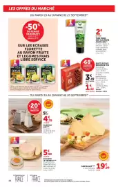 Catalogue Super U page 44: BROUSSE & FILS BAIES DE GOJI €1,12, CANTAL AOP €19,99