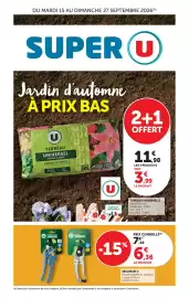 Catalogue Super U | Jardin page 1: U Terreau universel €3,99, SÉCATEUR U €6,36