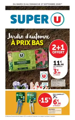 Super U | Jardin (valable jusqu'au 27-09)