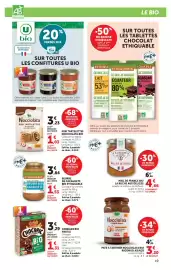 Catalogue Hyper U page 19: LA RUCHE AUX DELICES MIEL BIO DE FRANCE €4,66, ETHIQUABLE BEURRE BIO CACAHUETE €5,37