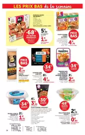 Catalogue Hyper U page 28: Happyvore Tenders €2,43, LABEYRIE SAUMON FUME €4,50