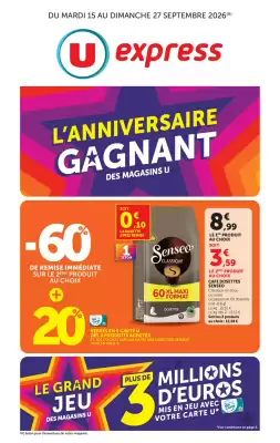 U Express (valable jusqu'au 27-09)