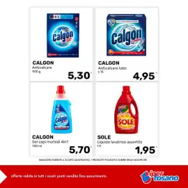 Volantino Iper Tosano settimana 37 Pagina 1: Calgon Gel capi morbidi 4in1 €5,70, Calgon Anticalcare tabs €4,95